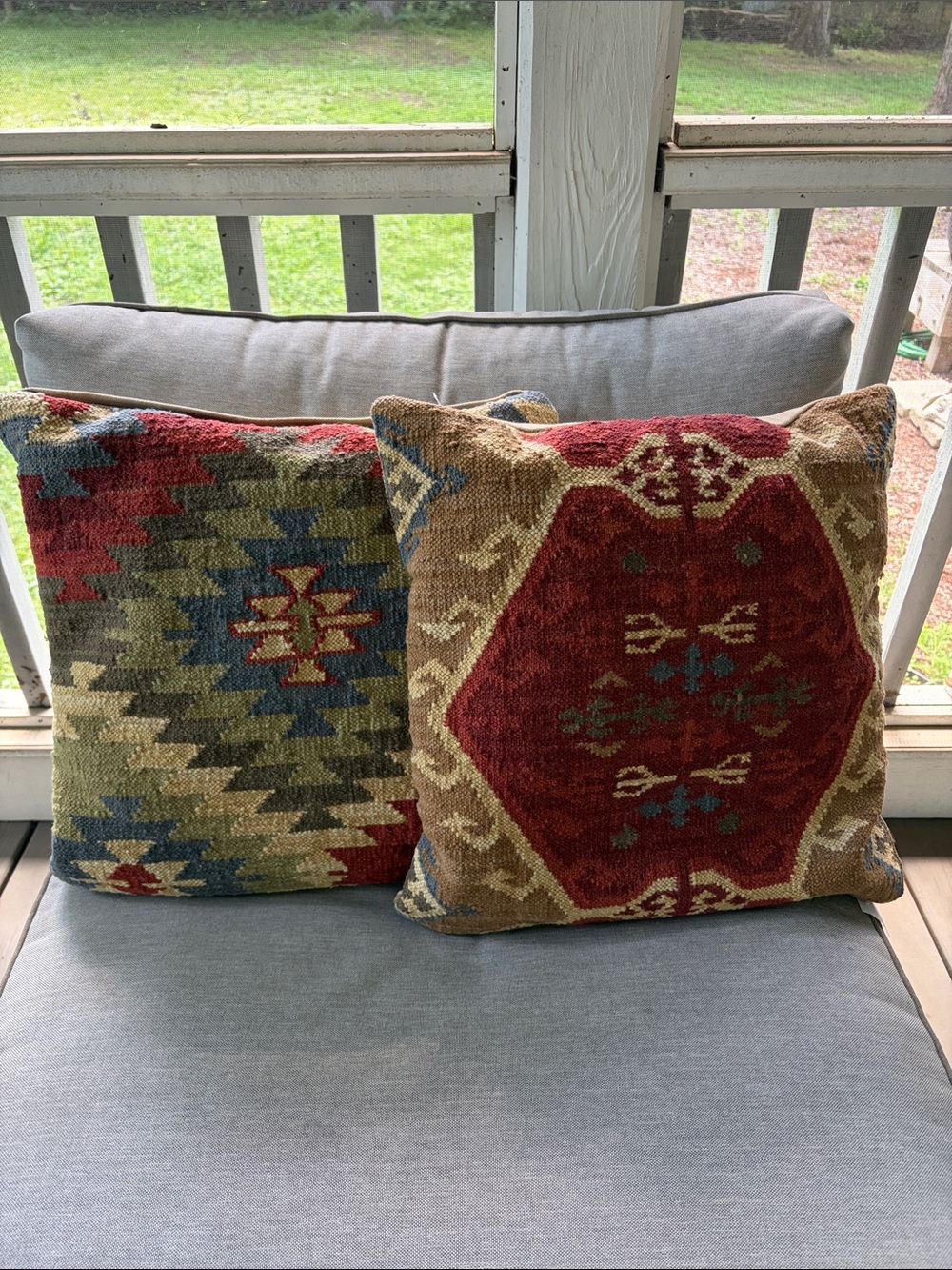 NWOT Pottery Barn kilim pillows (2)